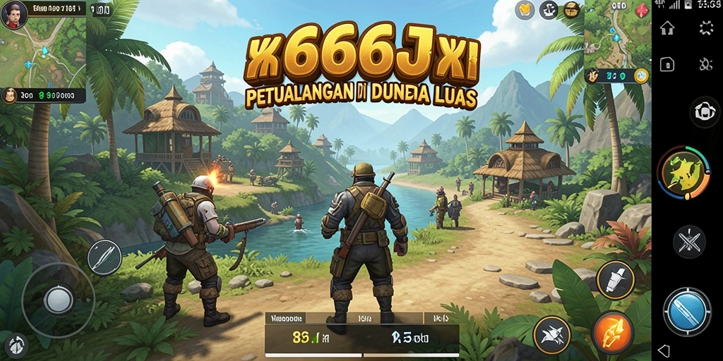 Tampilan gameplay Open World yang menakjubkan di 666J.