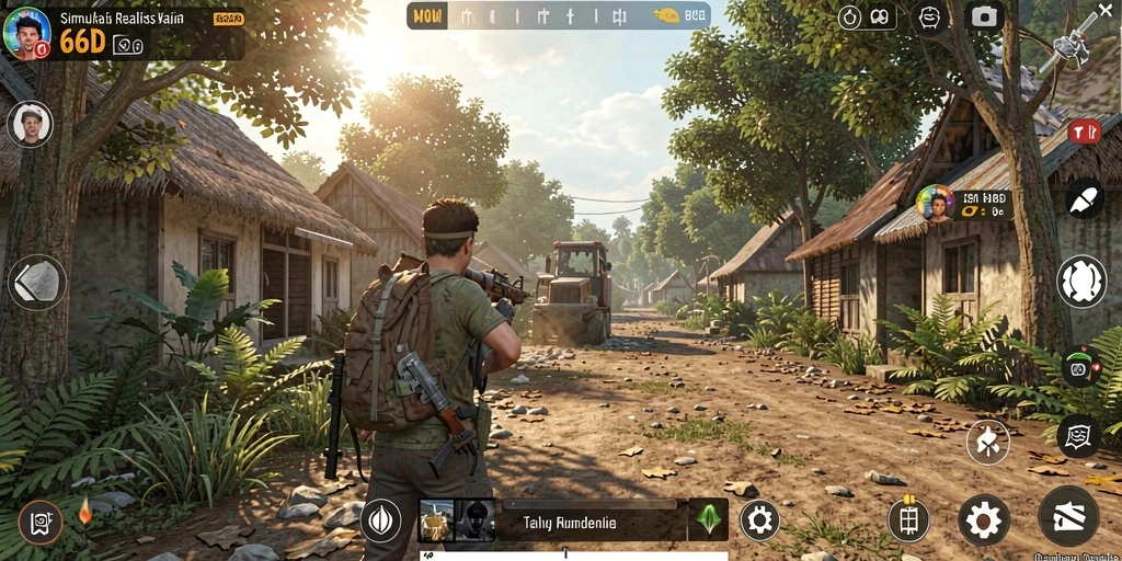 Tampilan screenshot gameplay 66D yang menarik dan realistis.
