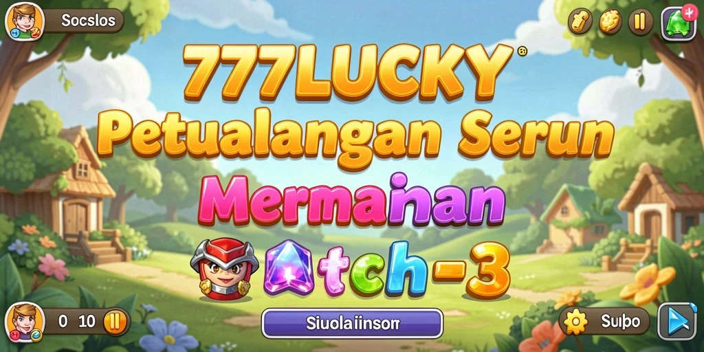 Screenshot gameplay Match-3 dari 777LUCKY.
