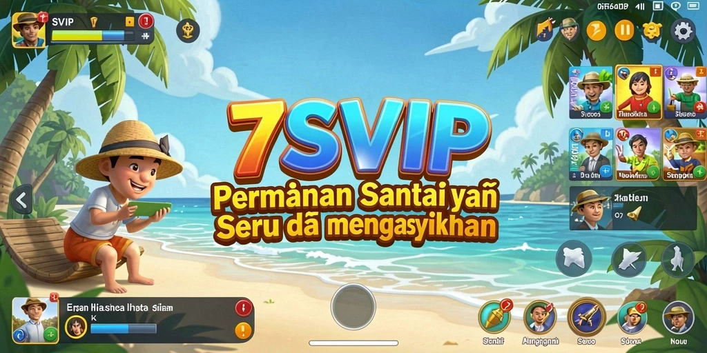 Tampilan gameplay 7SVIP yang penuh warna dan menarik.