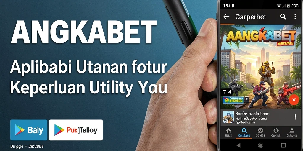 Tampilan utama ANGKABET dengan fitur-fitur Utility yang menarik.