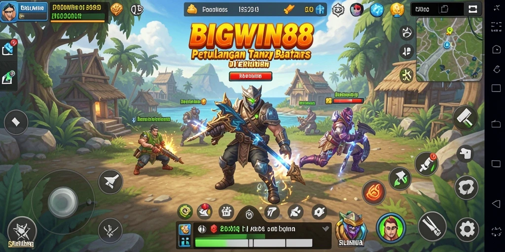 Tampilan gameplay mendebarkan dalam dunia Open World BIGWIN88.