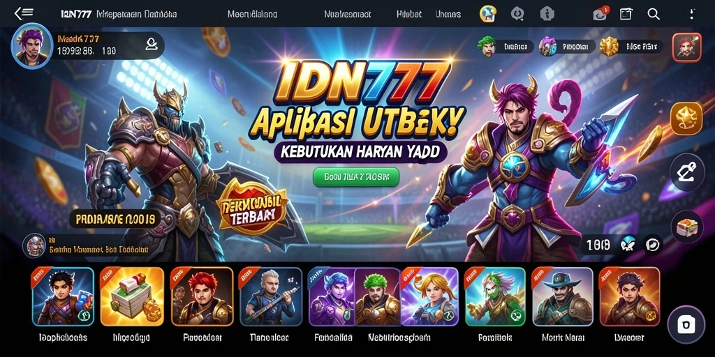 Tampilan antarmuka pengguna IDN777 yang intuitif dan fungsional.