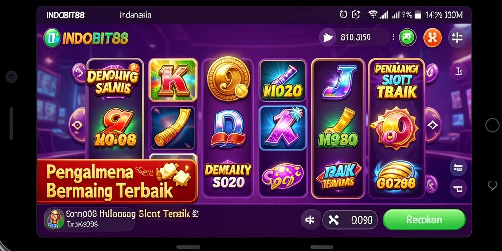 Tampilan menarik mesin Slot INDOBIT88 dengan fitur bonus.