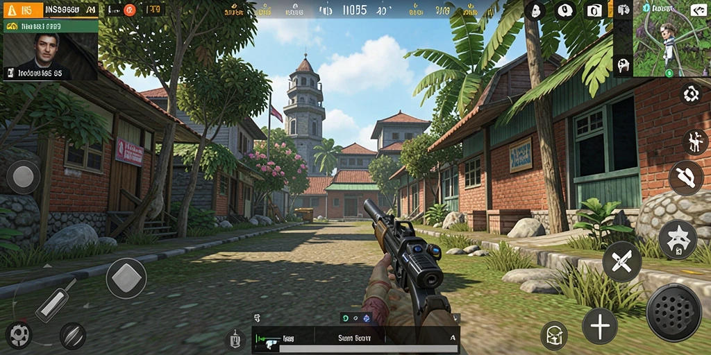Screenshot utama INS55 menunjukkan gameplay Simulation yang menarik.