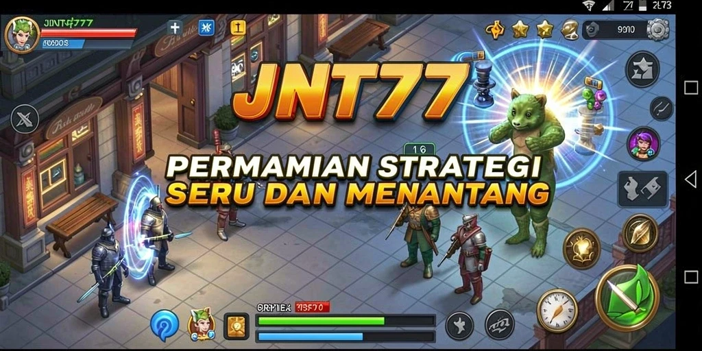 Tampilan gameplay menarik dalam JNT777 yang penuh strategi.