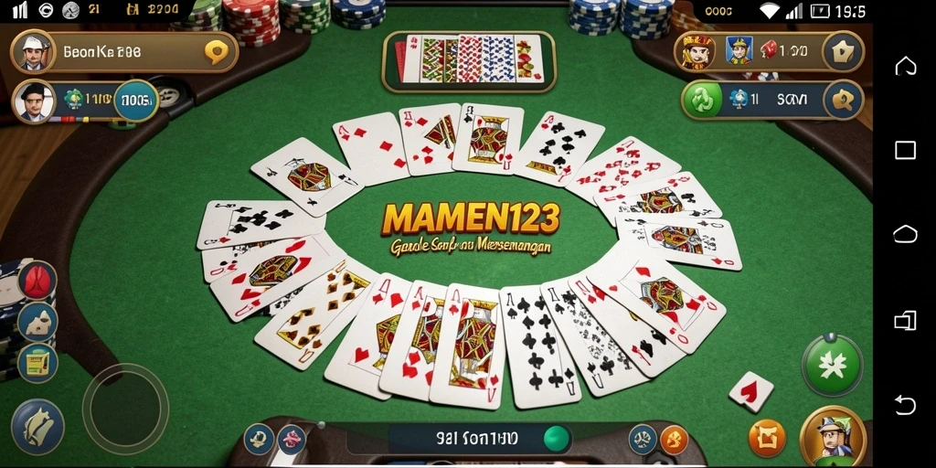 Tampilan gameplay seru dan interaksi pemain Gaple.