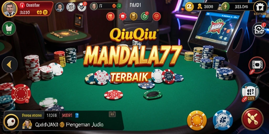 Tangkapan layar MANDALA77 menampilkan aksi seru permainan QiuQiu.