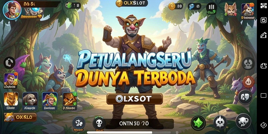 Screenshot permainan OLXSLOT menunjukkan aksi seru di dunia terbuka.