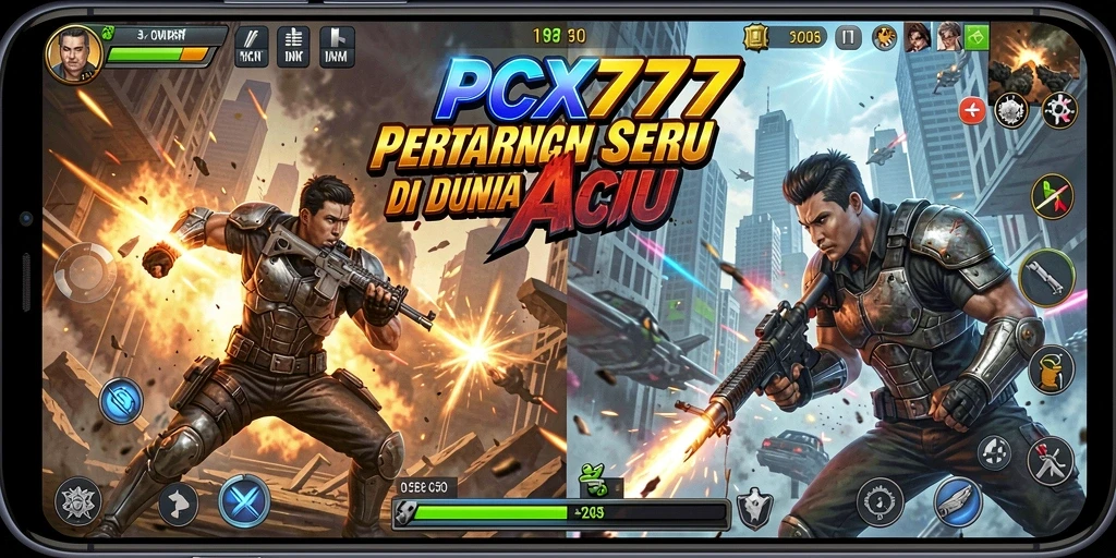 Tampilan gameplay seru dari PCX777 yang penuh aksi.