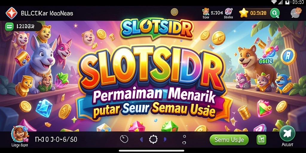Gambar gameplay SLOTSIDR menunjukkan serunya bermain puzzle.