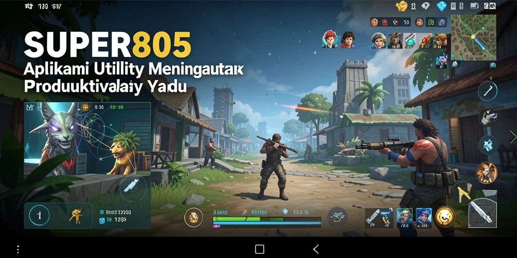 Tampilan antarmuka SUPER805 yang sederhana dan fungsional.