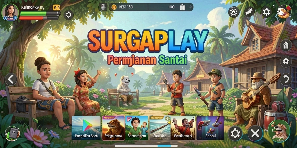 Tampilan menarik dari gameplay <strong>SURGAPLAY</strong> yang menawan dan penuh warna.