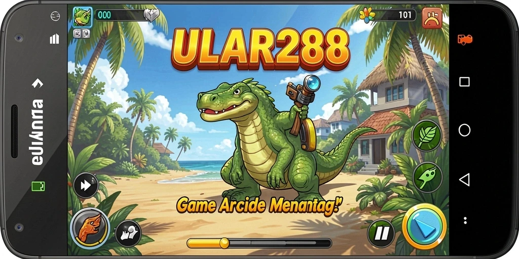Tampilan dinamis gameplay ULAR288 yang penuh warna dan tantangan.
