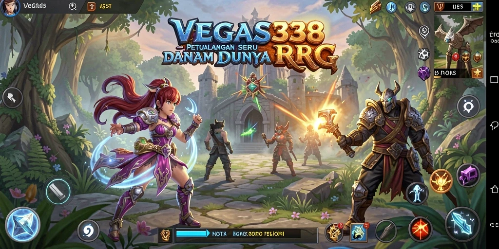 Tangkapan layar utama dari gameplay RPG VEGAS338