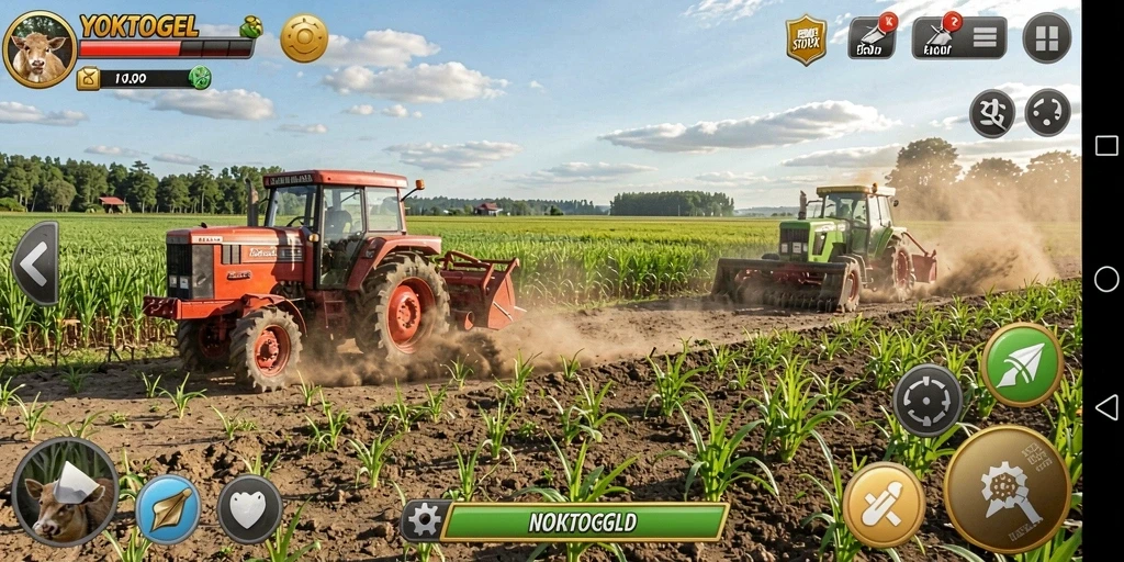 Gameplay YOKTOGEL menampilkan aktivitas bertani yang seru dan interaktif.